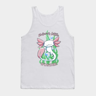 Nature's Little Wonder- Cute Axolotl Design Tank Top